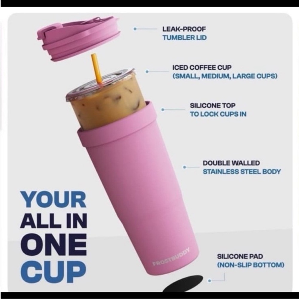 Frost Buddy Shake My Bones To-Go Buddy 32oz GLOW Tumbler Multi-Use NIB NWT - Picture 10 of 16